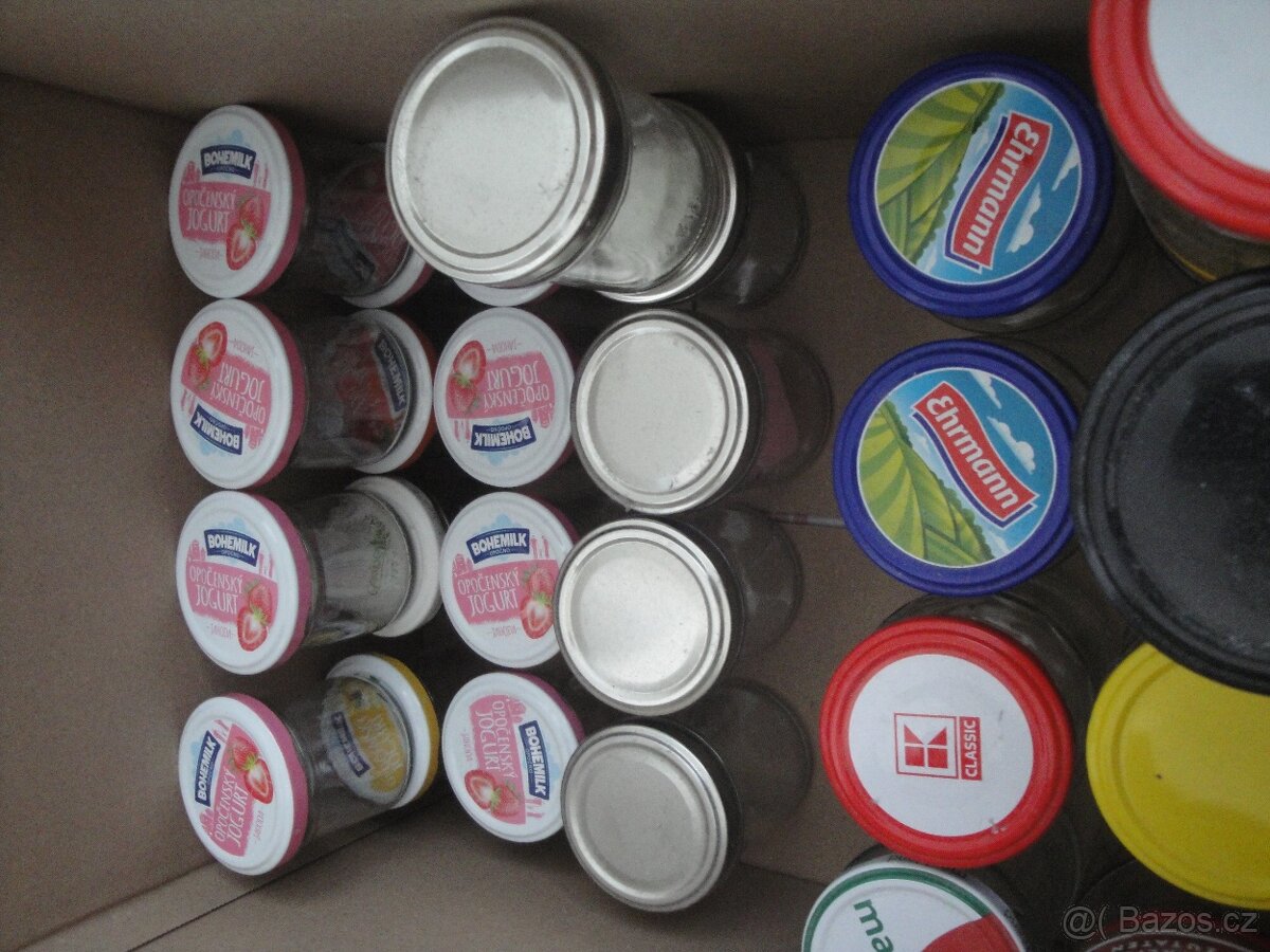 Zavařovací sklenice 200 - 300 ml, tvarově různorodé, malé - 2