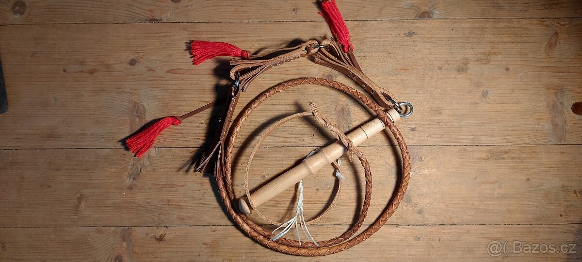 Světlý pastevecký bič 250 cm - 2