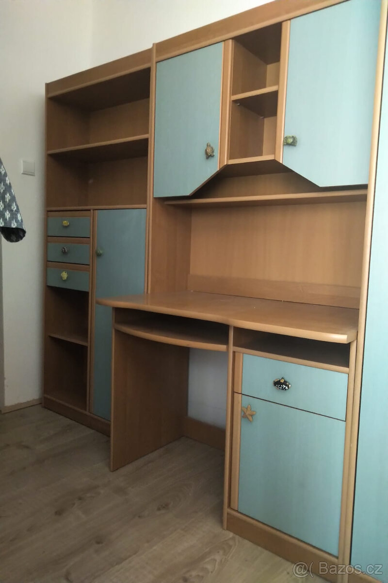 Dětské skříně a stůl mořský svět - 2