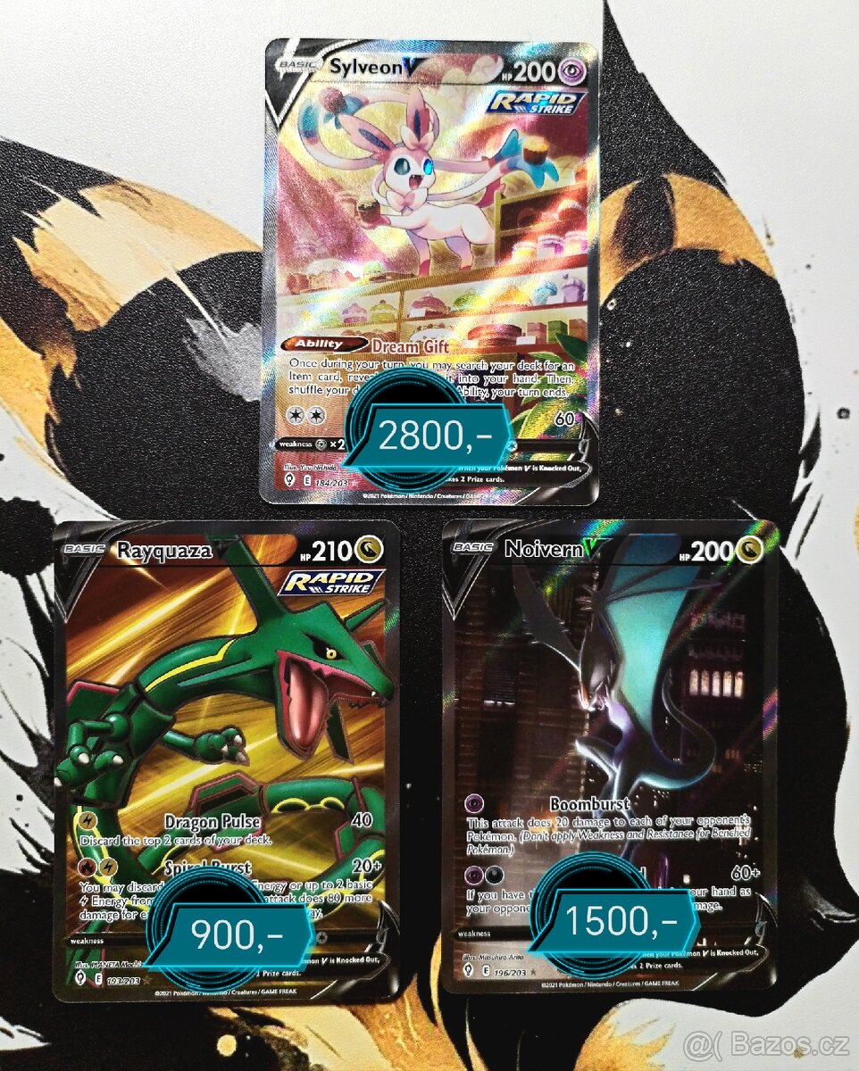 Pokémon karty z edice Evolving skies. - 2