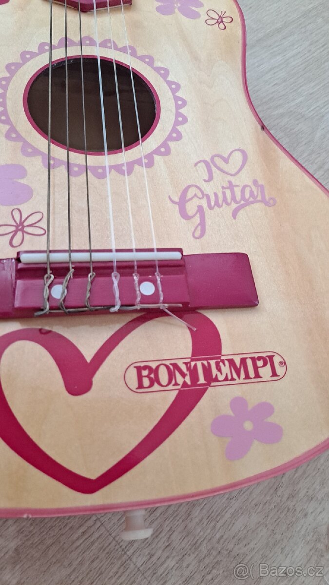 Dřevěná kytara Bontempi - 2