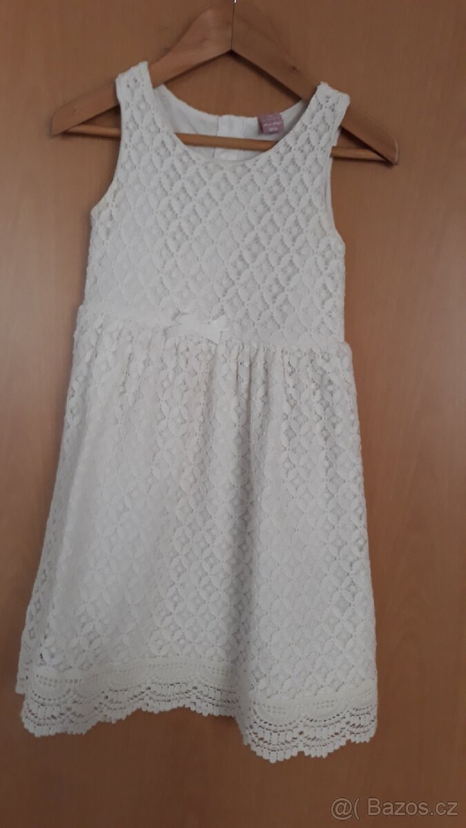 Šaty vel. 98 a dětská zástěra - 2