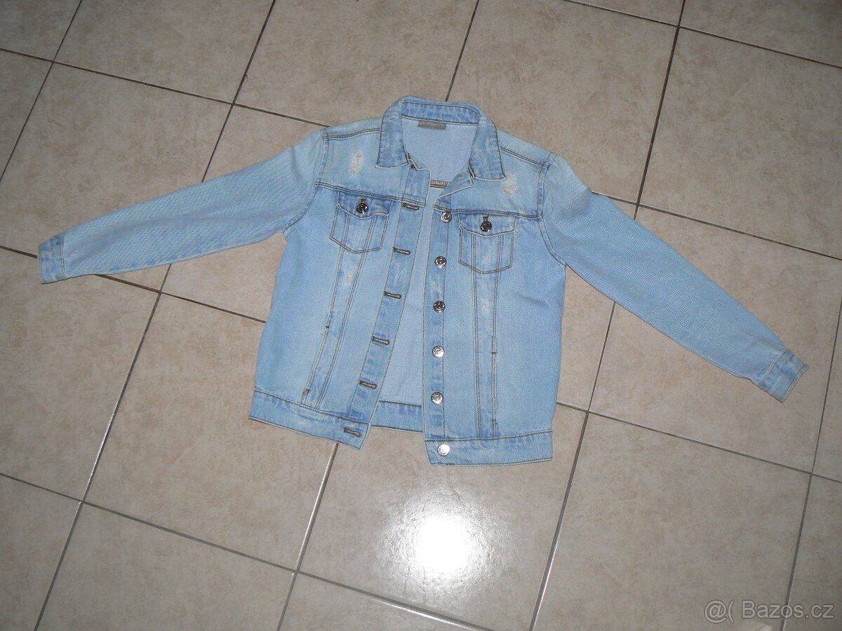 mikina a riflová bunda - 2