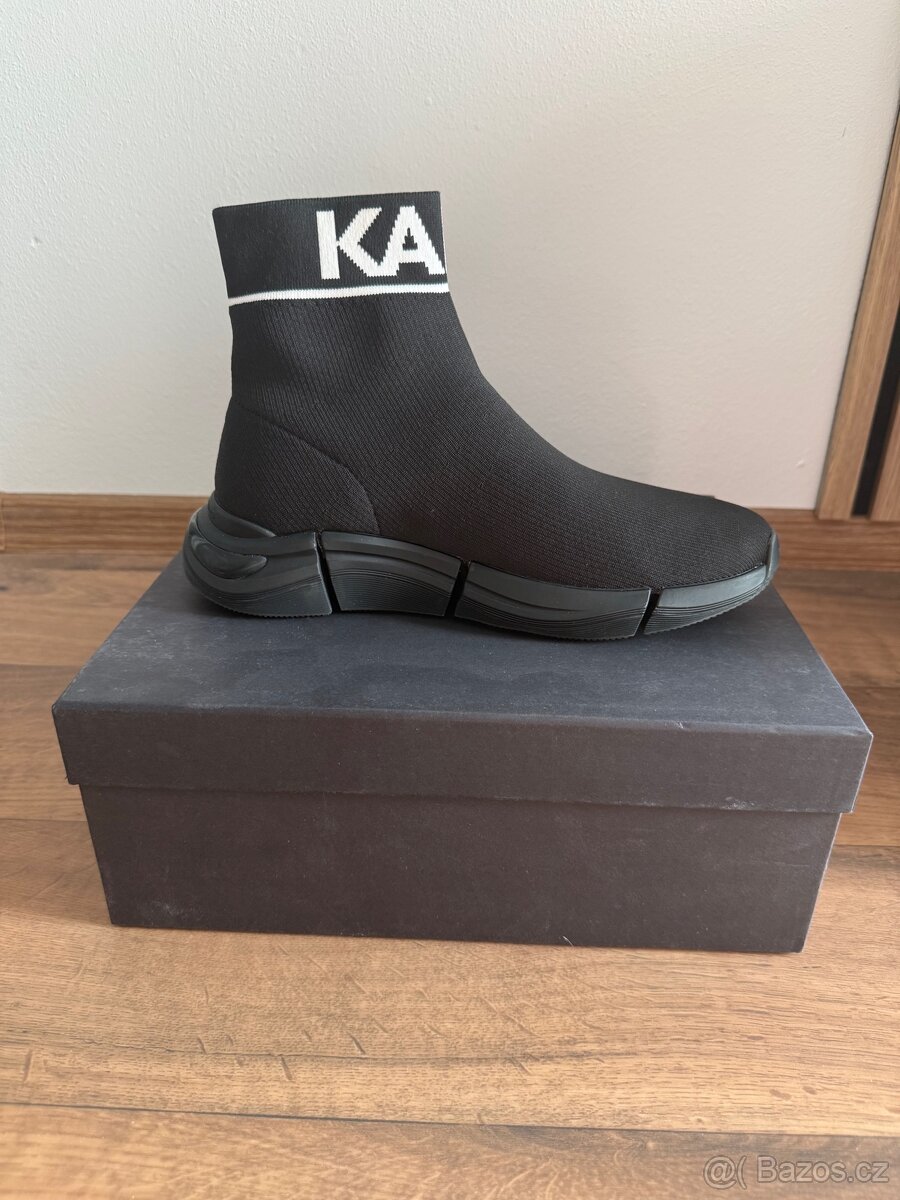 Panské boty - Karl Lagerfeld KL63242 K0X - Black Knit - 2