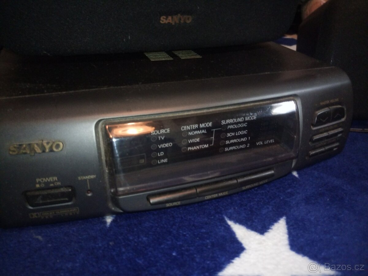 Zesilovač SANYO SURROUND domácí kino 3x repro - 2