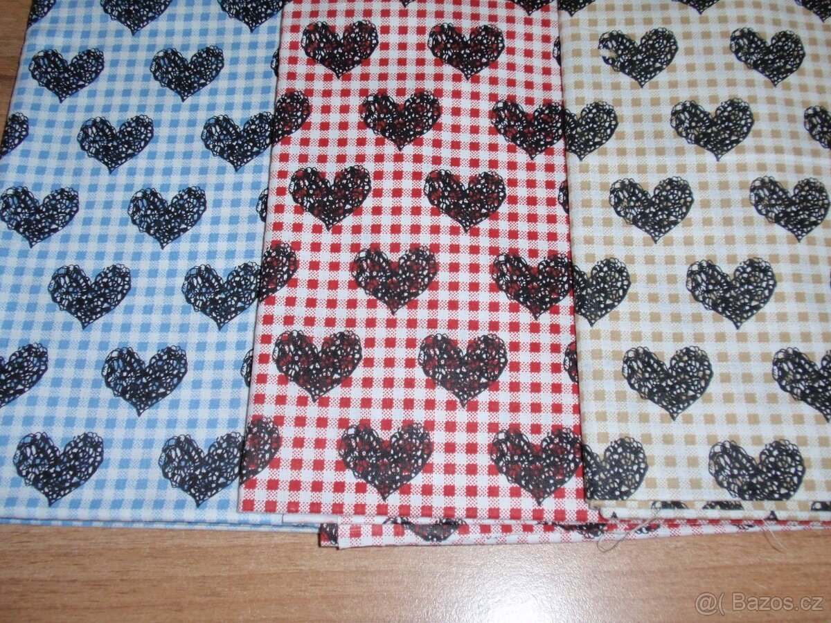 Nové látky se srdíčky - 2