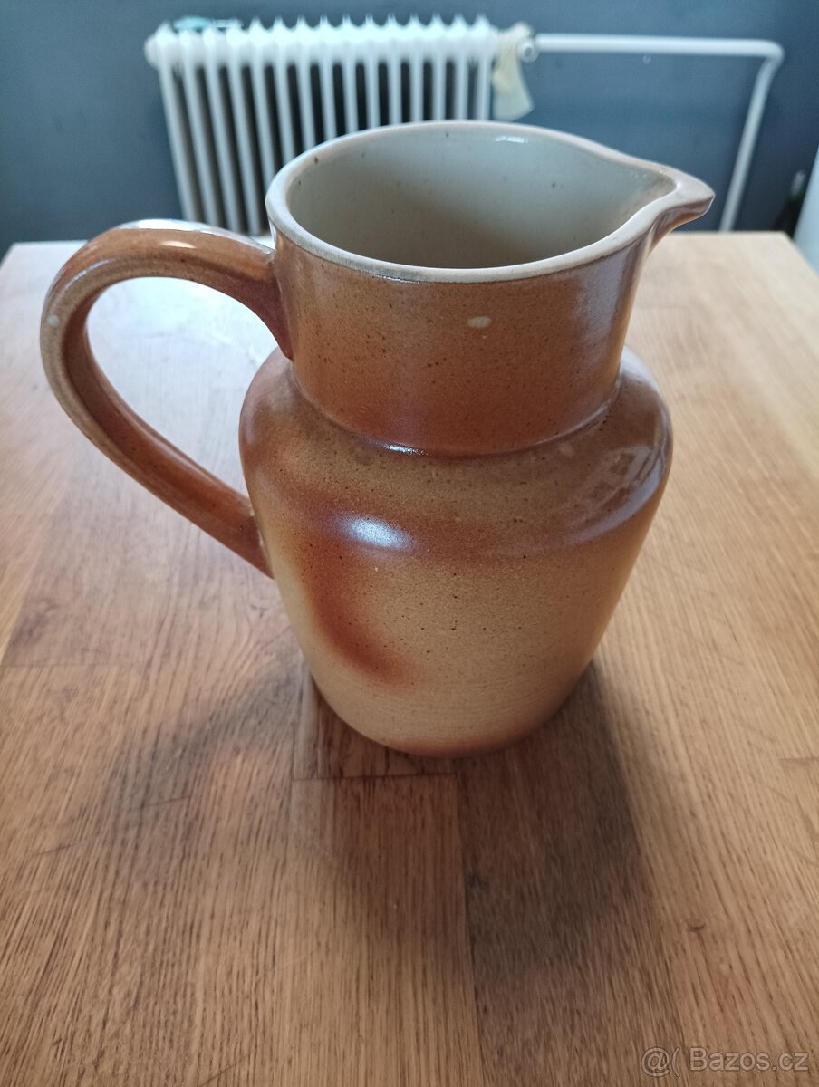 VINTAGE KAMENINOVÝ DŽBÁN GRÉS & POTIERS DIGOIN FRANCIE - 2