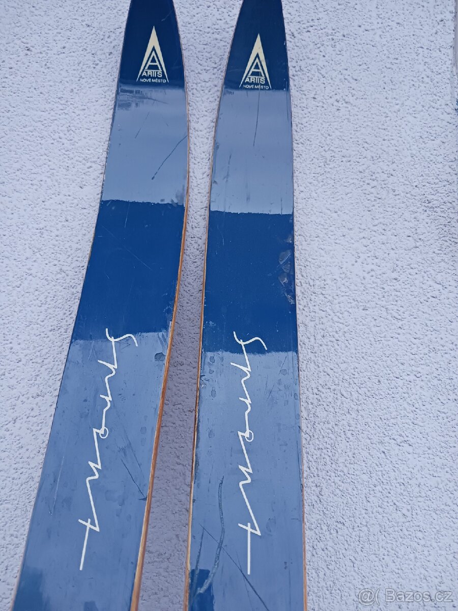 Retro dřevěné běžky 210 cm - 2