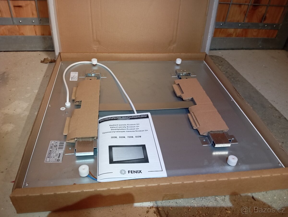 Topný infra panel 60x60 bílý - 2