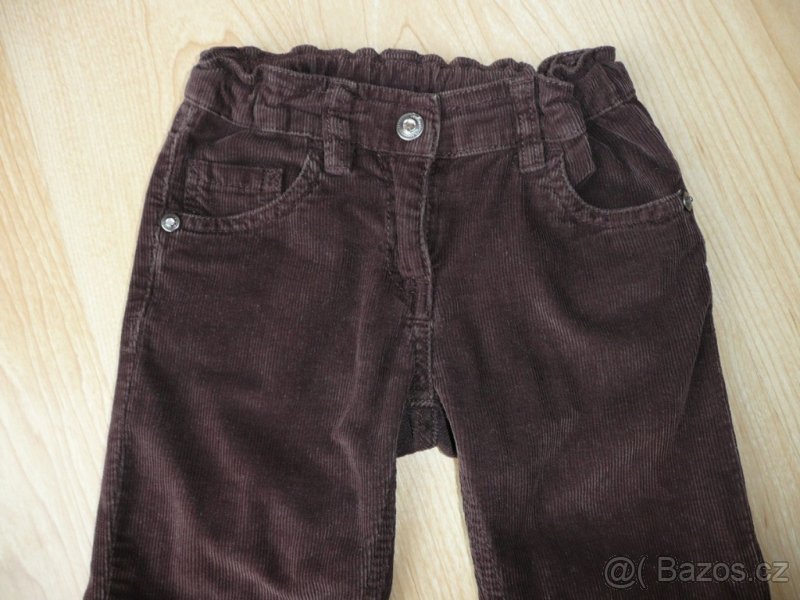 Dívčí manšestrové kalhoty vel.104 - 2