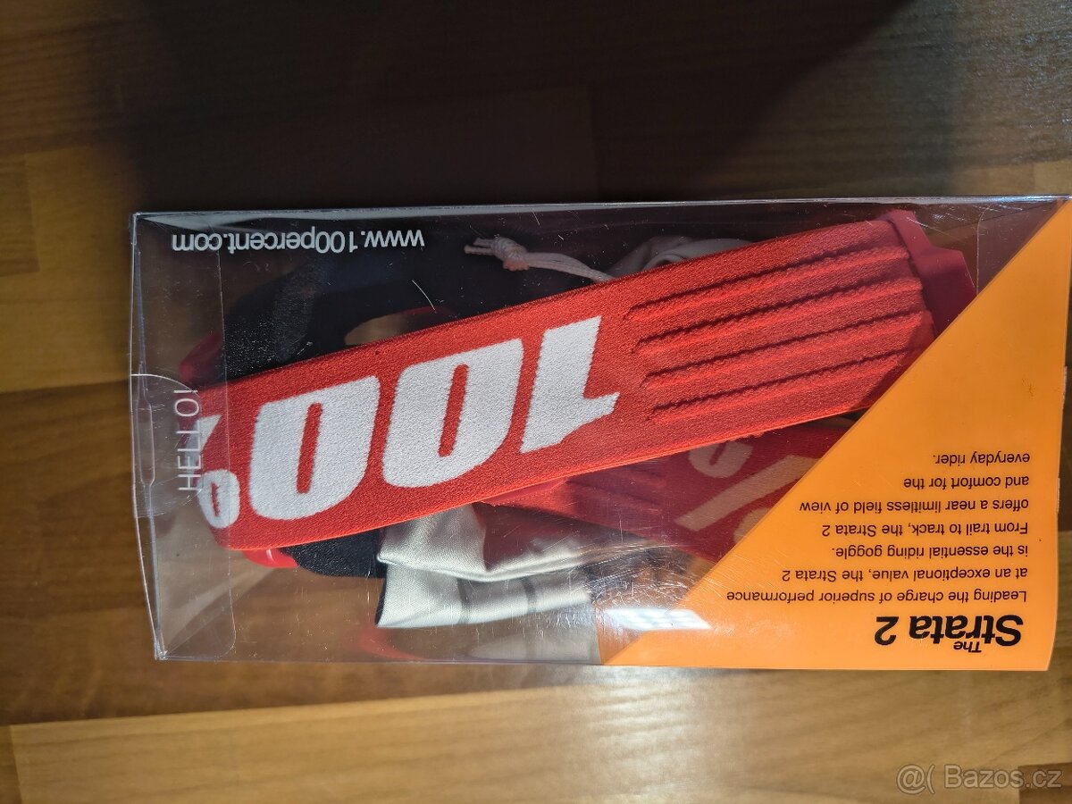 Brýle 100% Strata 2 Google Red- clear lens - 2