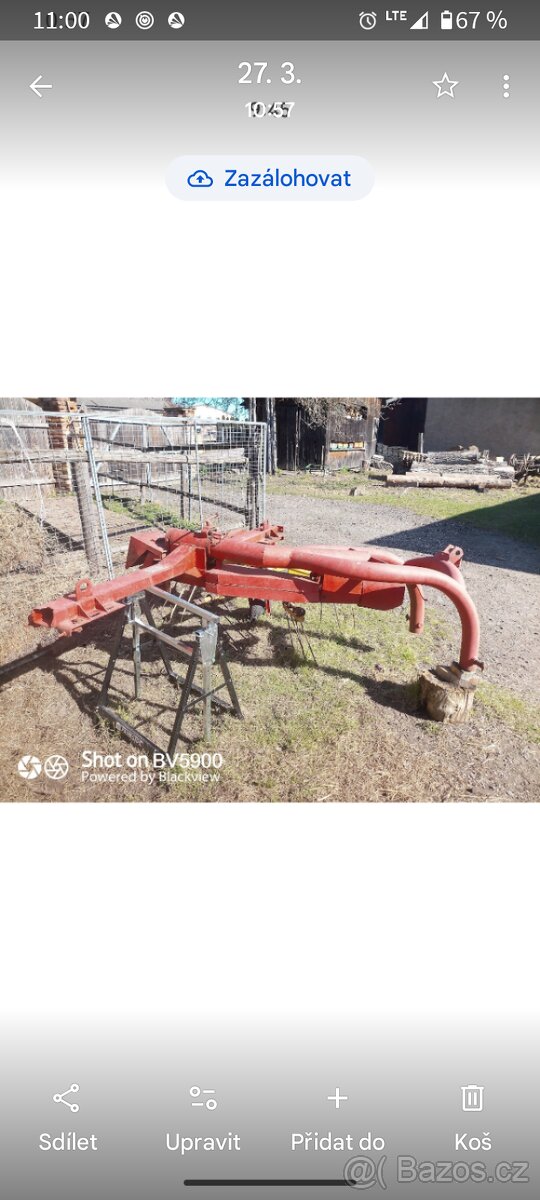 Prodám shrnovač sena Rožmitál - 2