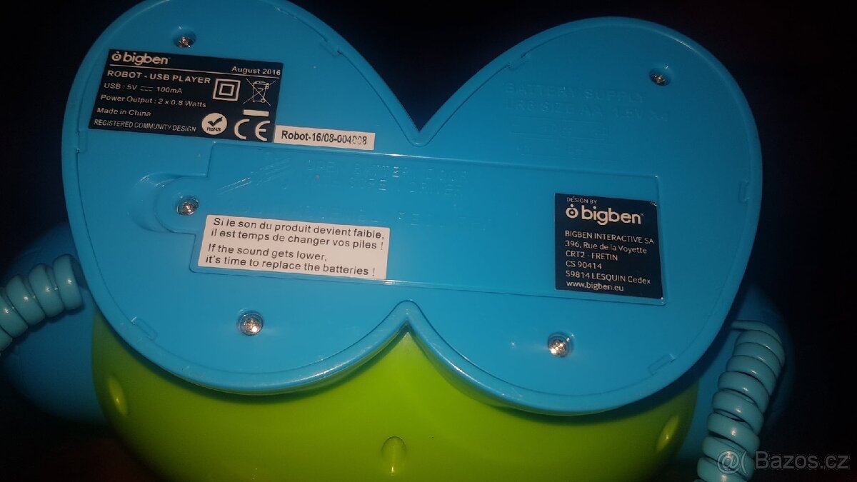 Bigben ROBOT01 USB a MP3 přehrávač - 2