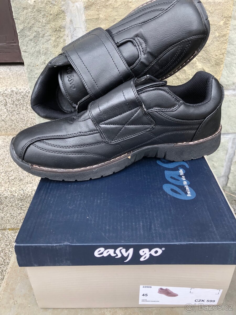 Černé Boty, Easy Go, Nové vel. 45 - 2