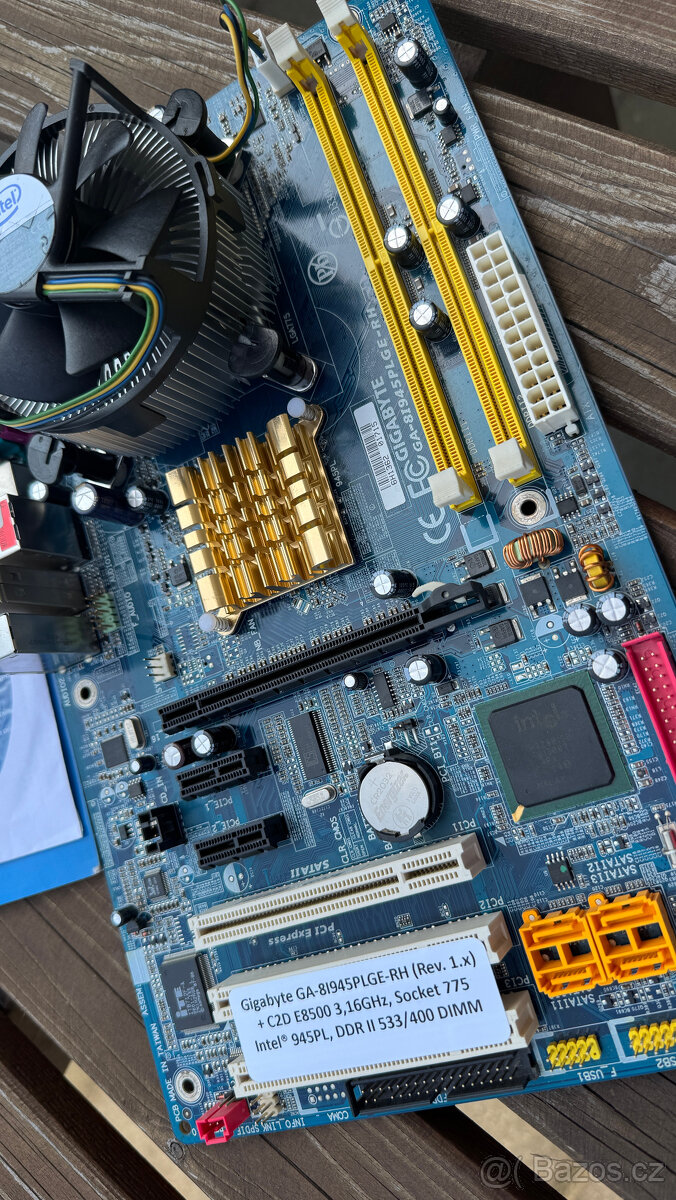 Gigabyte GA‑8I945PLGE‑RH (Rev. 1.x) + Intel Core 2 Duo E8500 - 2