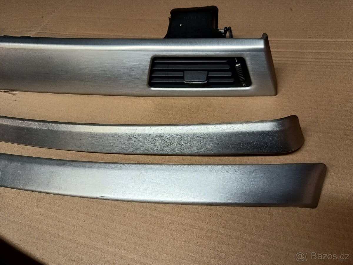 interiér dekor lišty pro Bmw e91 a e90 - kartáčovaný hliník - 2