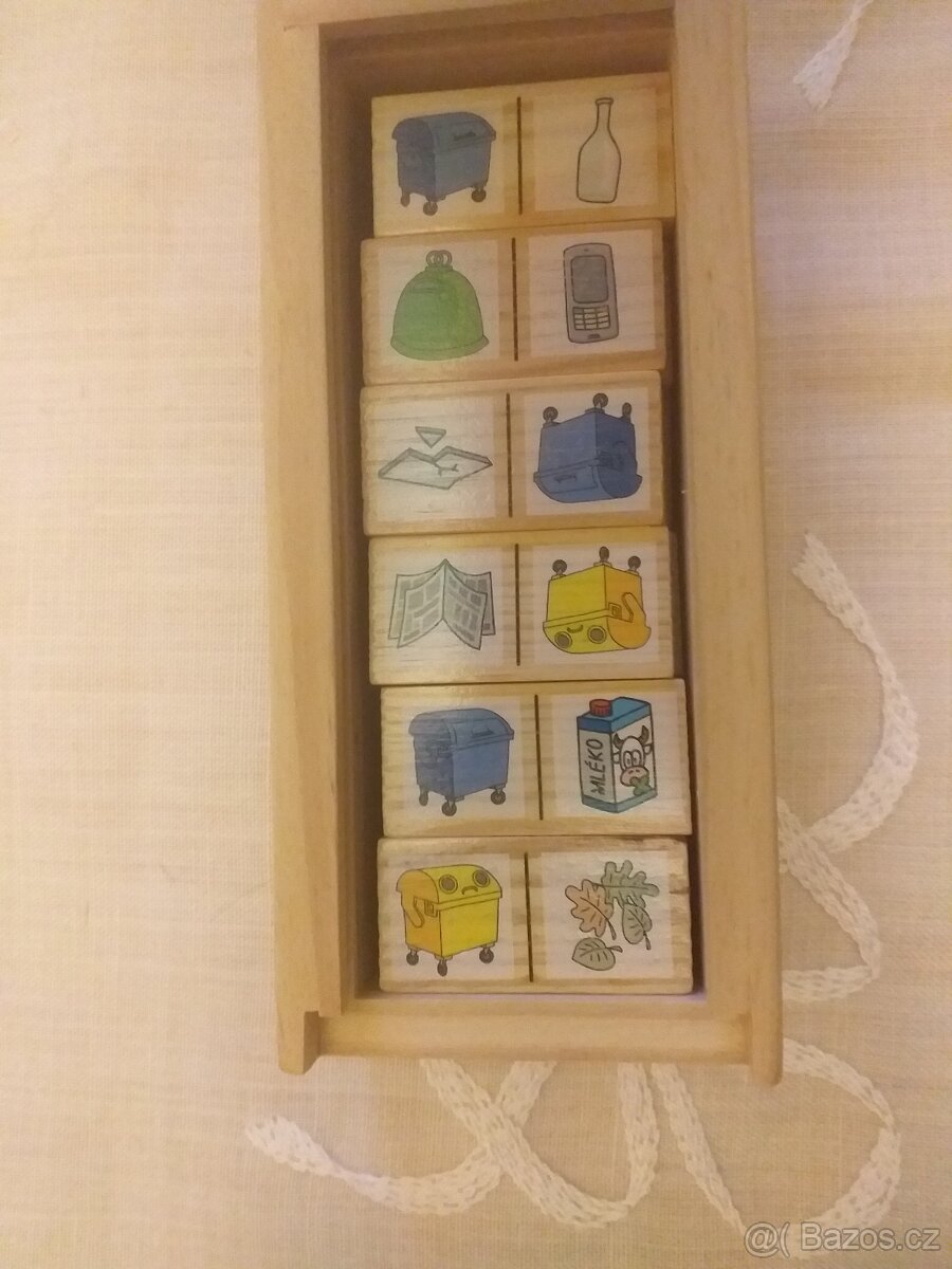Dřevěná hra DOMINO - 2