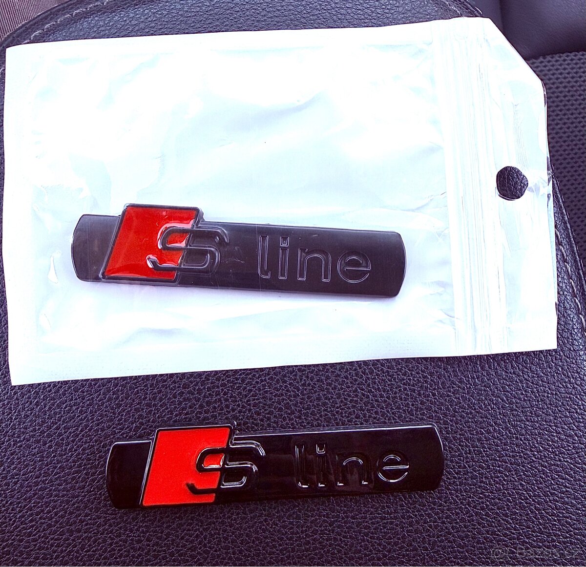 Znak/emblém Audi Sline černý - 2