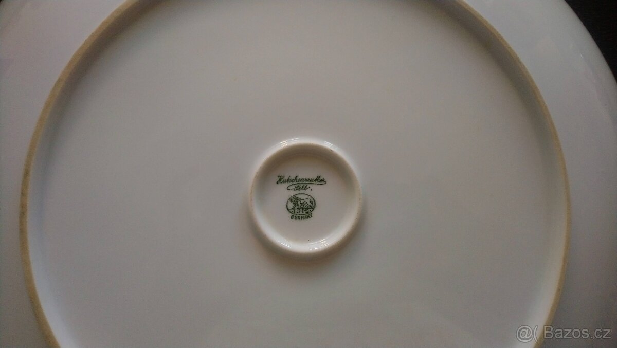Porcelán, Německo talíř - 2