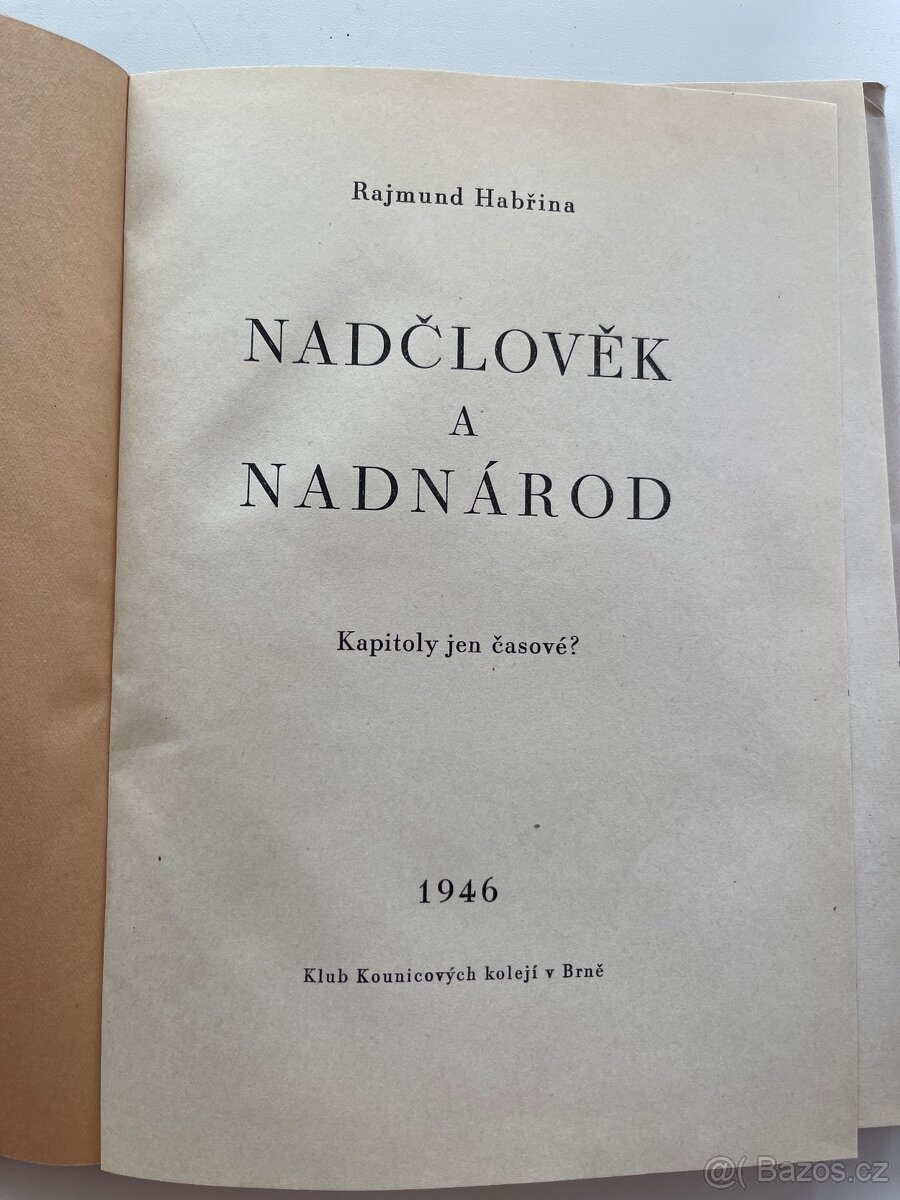 Nadčlověk a nadnárod - 2