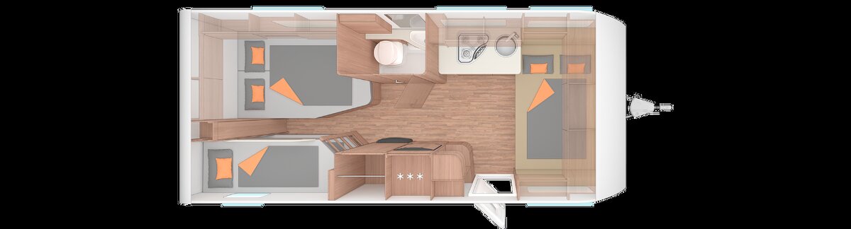 Weinsberg 550UK -6míst, XL prostor, mover, palanda, předstan - 2