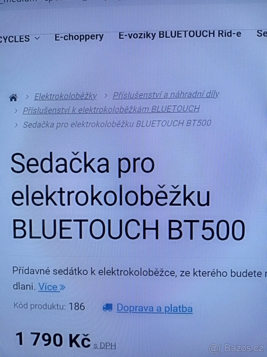 Sedačka na elektrokoloběžku - 2
