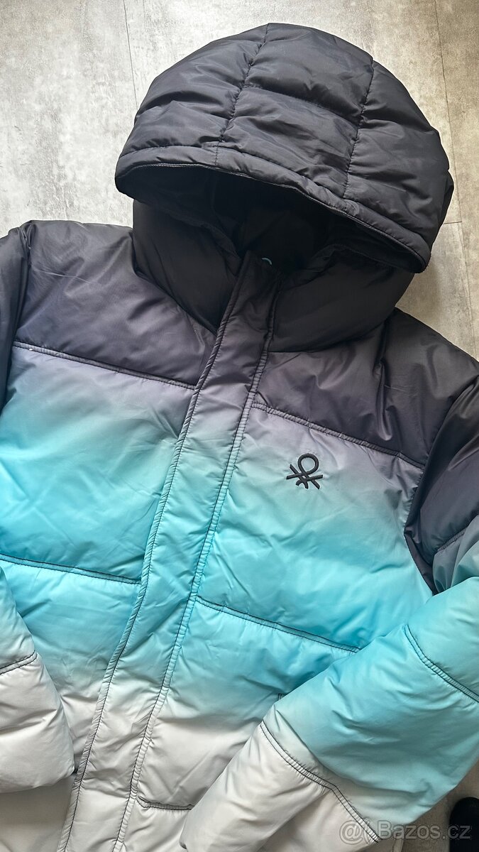 Zimní bunda Benetton vel.XL, 10-11let, vel.146-152 - 2