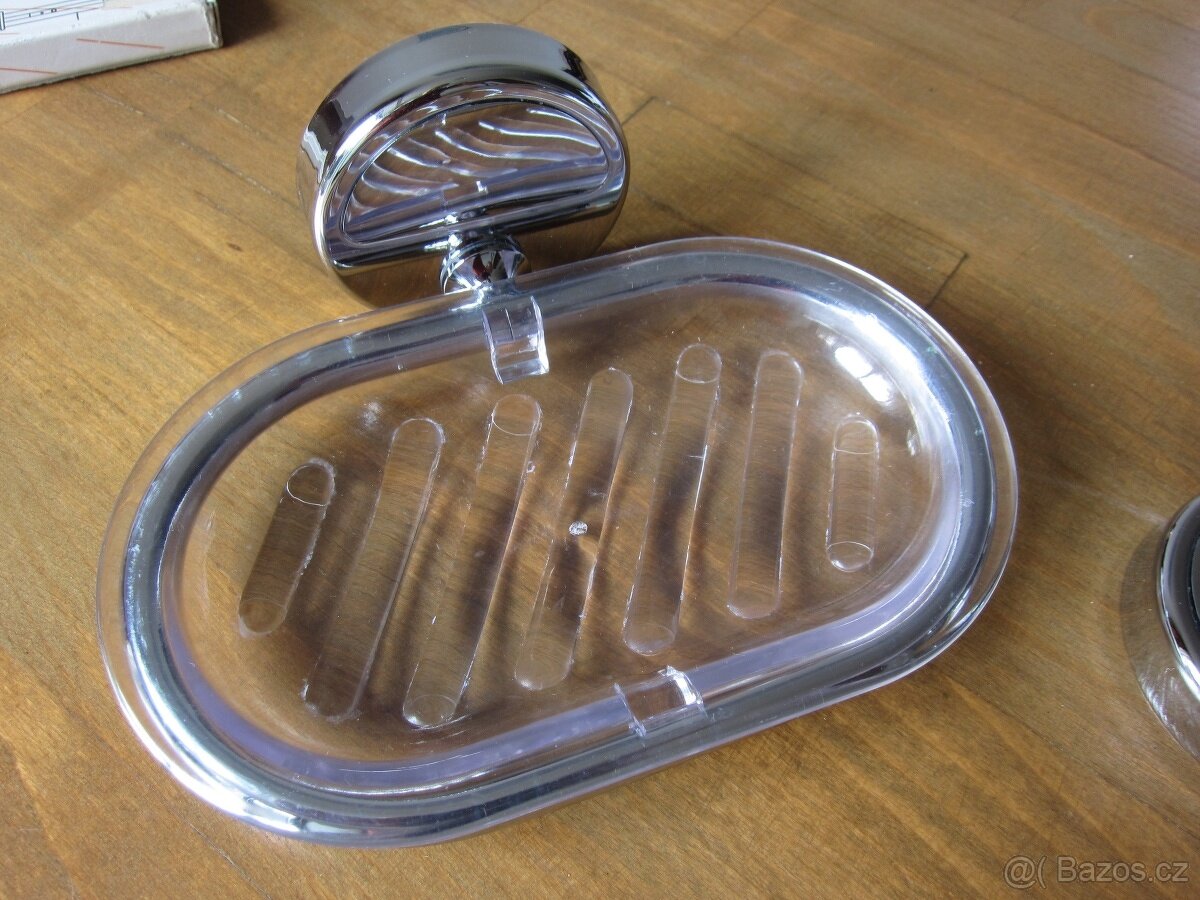 Koupelnový set - mýdelník + háček - 2