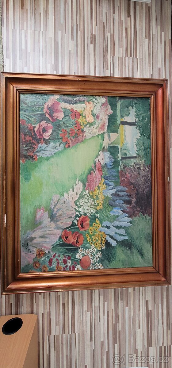 Obraz krajina, olejomalba. - 2