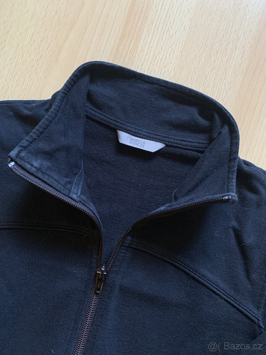 M&S černá bavlněná mikina vel. M - 2