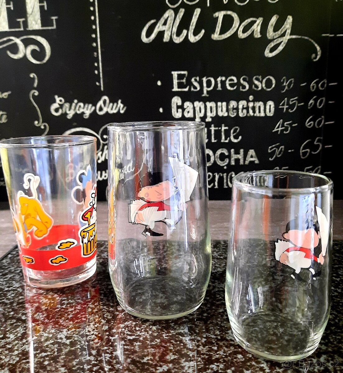 Sklenky coca cola , večerníček ..... - 2