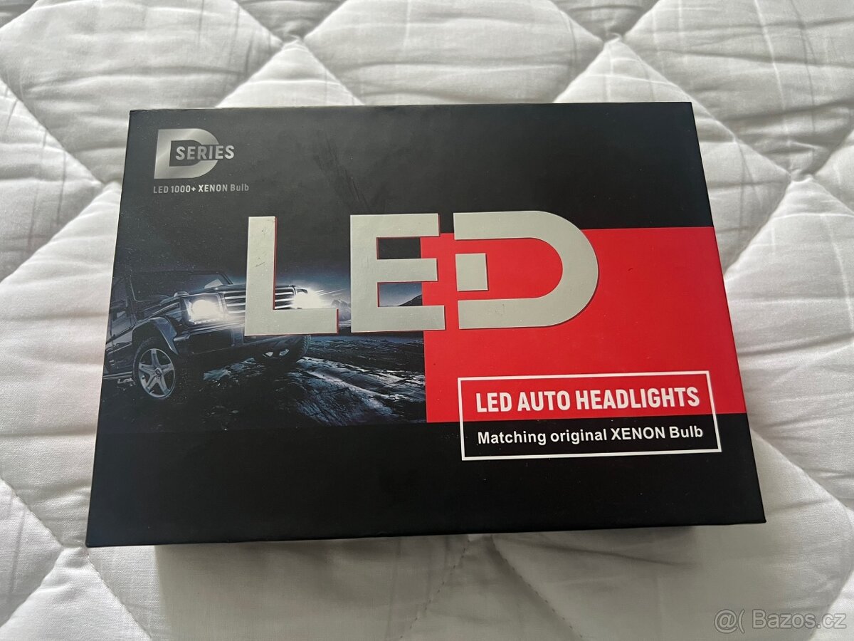 LED D3S + D1S 8000K +60% sada 2ks - 2