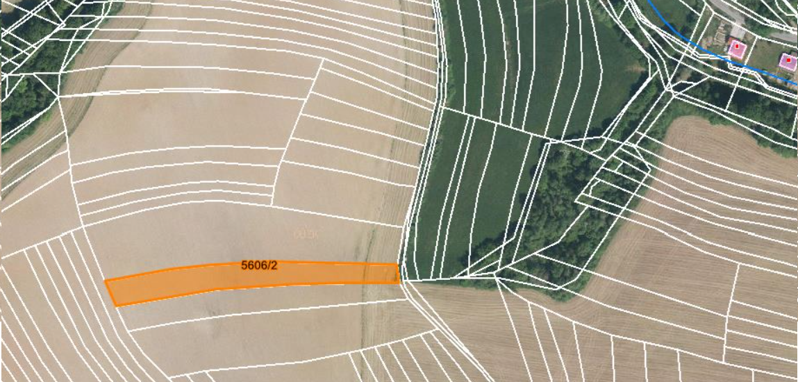 Prodej celého pozemku Hrubé Jeřábí 4233 m² - 2