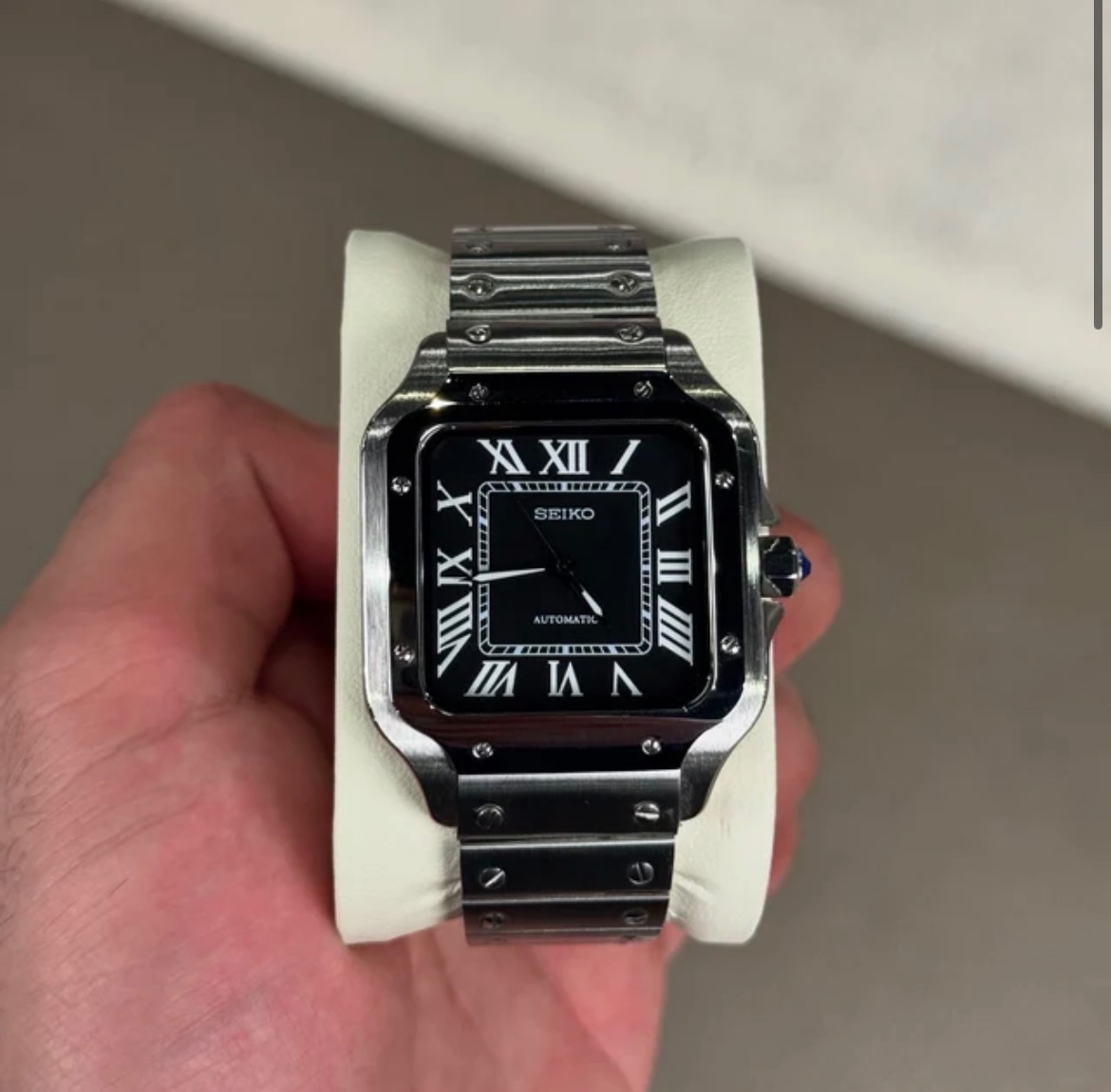 Seiko Mod Santos Black Dial - 2