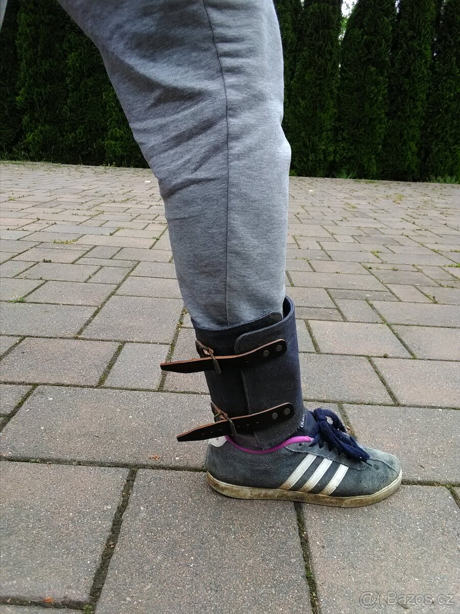 Návleky na obuv funglovky koženo-textilne "spinky". - 2