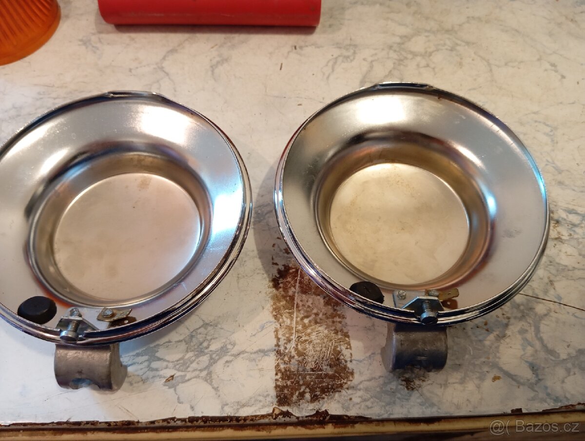 Mlhovky Pal škoda Tatra lada zadní chrom kryty - 2