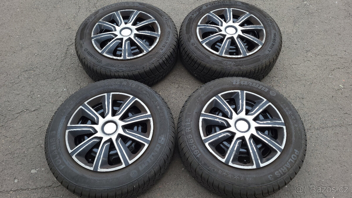 90% zimní kola 15" 4x108 ET27 Peugeot, Citroen - 2