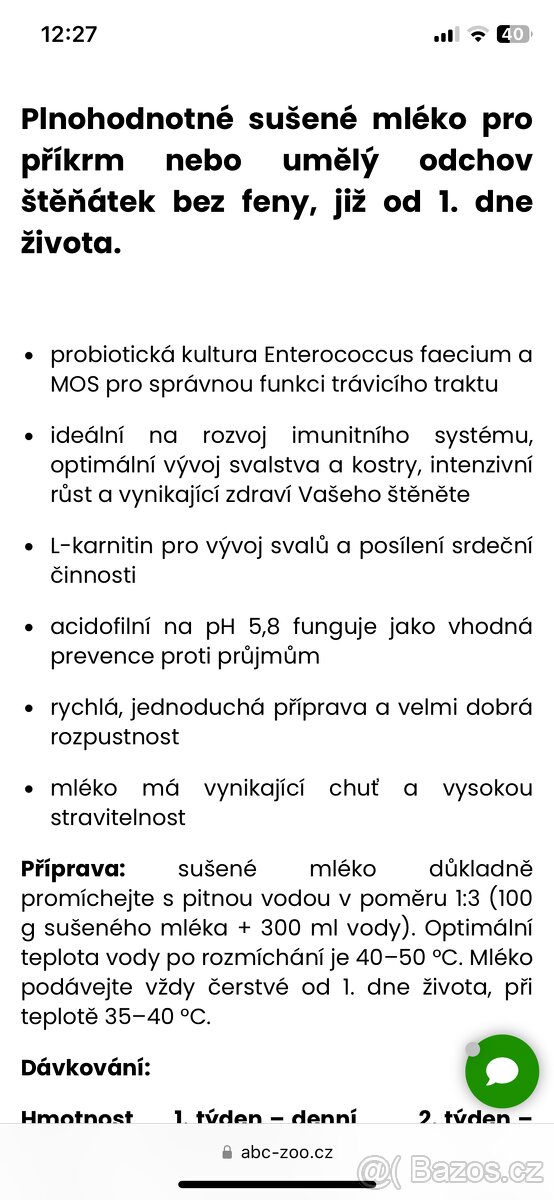 Mléko pro štěňátka - 2