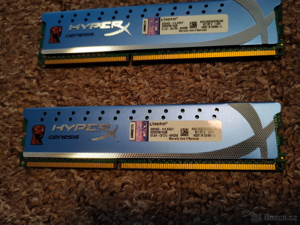 RAM 4GB (2x2GB) Kingston Hyper X - 2