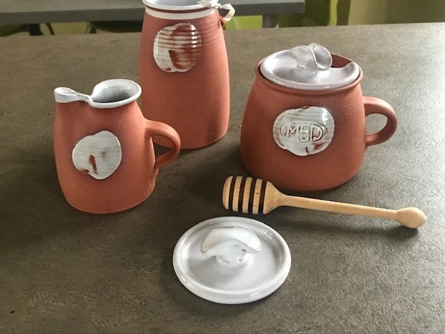 keramiku Pracný, vázu, aroma lampa,starožit.souprava - 2