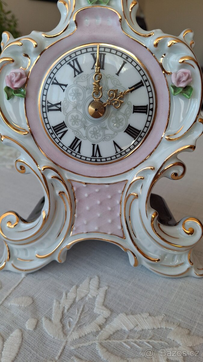Porcelánové Hodiny Duchcov - JOSEFINA - 2