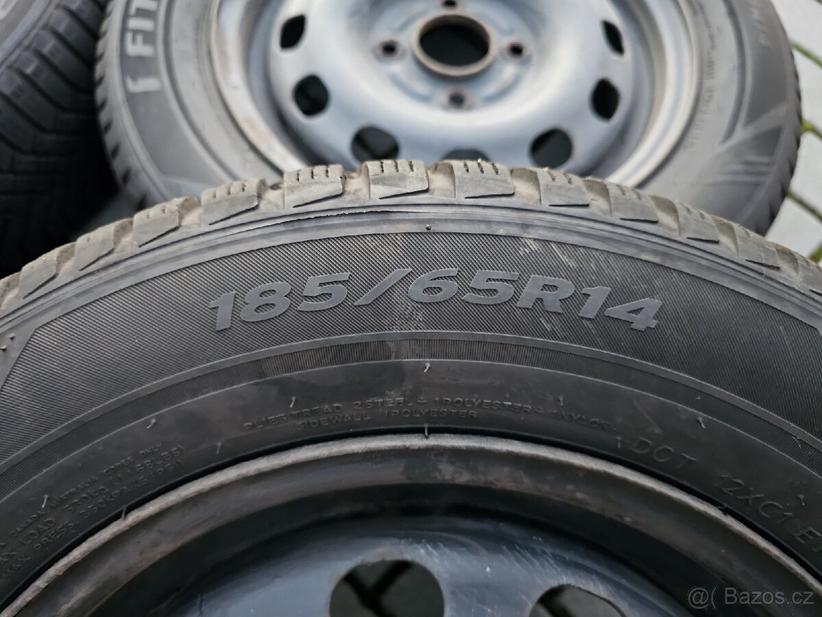 Disky + zimní pneu 185/65 R14 - 2