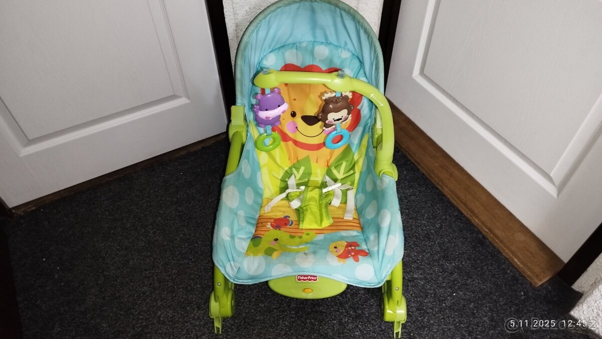 Dětské vibrační,houpací lehátko - 2