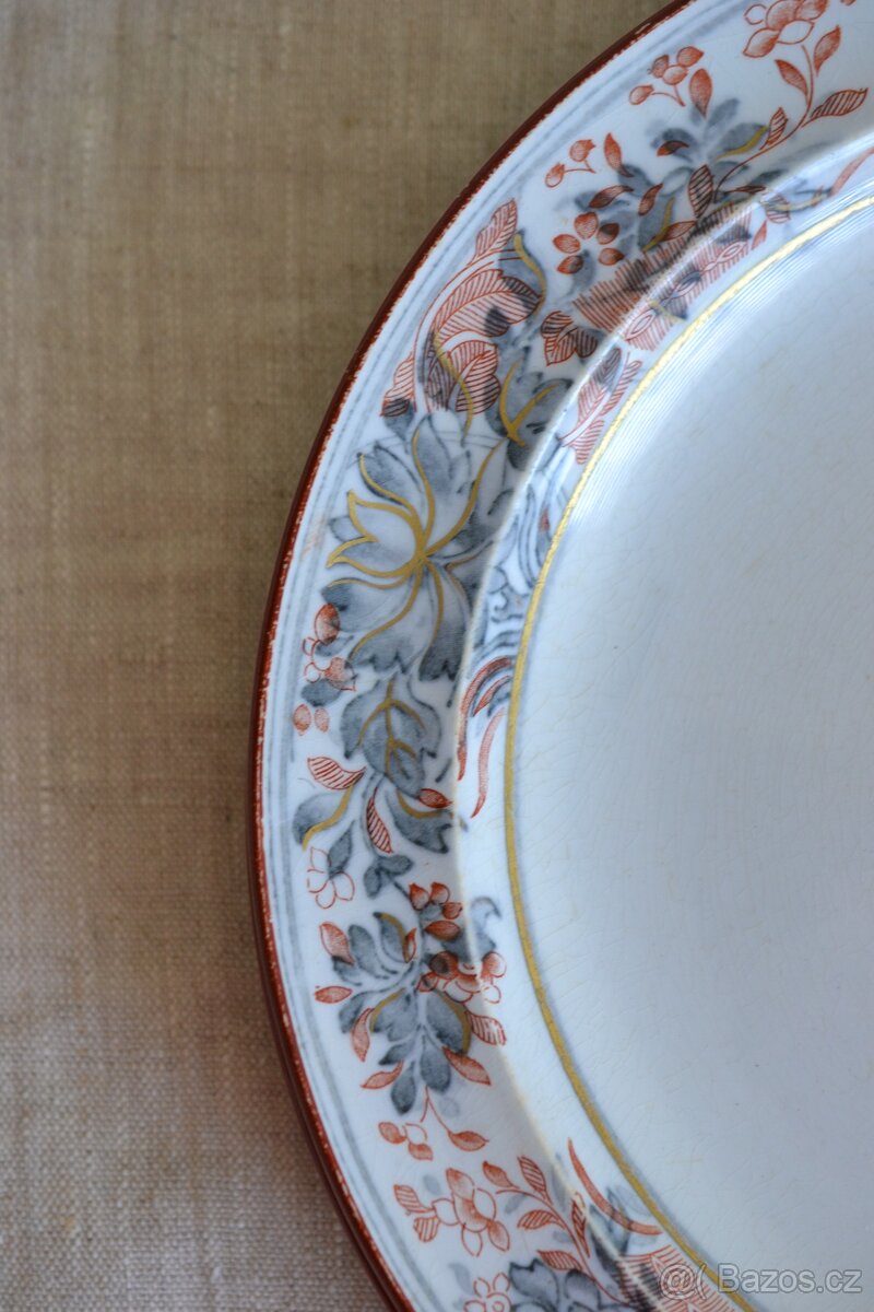 Starožitné talíře plytké - 2