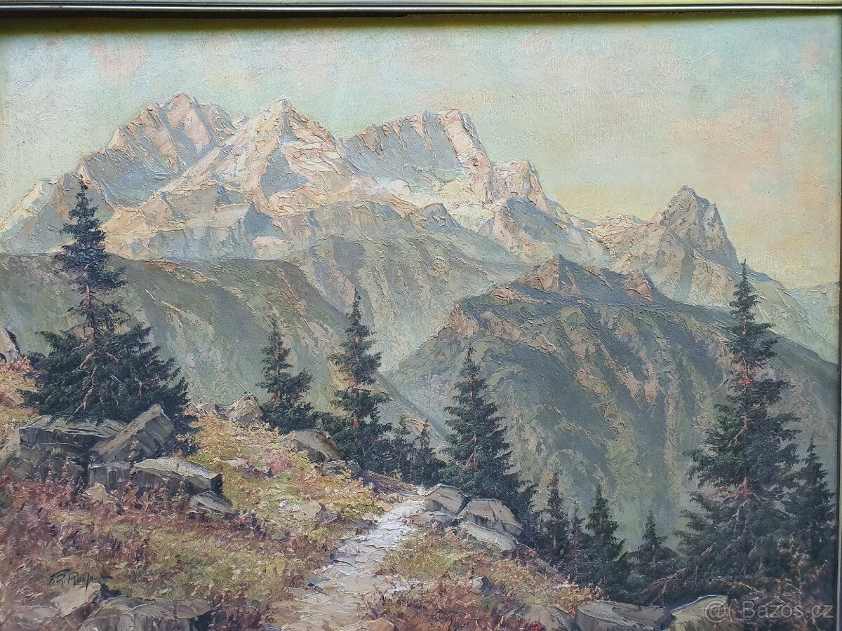 krásný obraz horská krajina 86x68 - 2