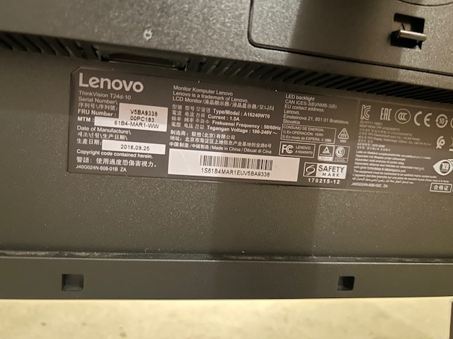 Monitor Lenovo T24d - 10 - 2