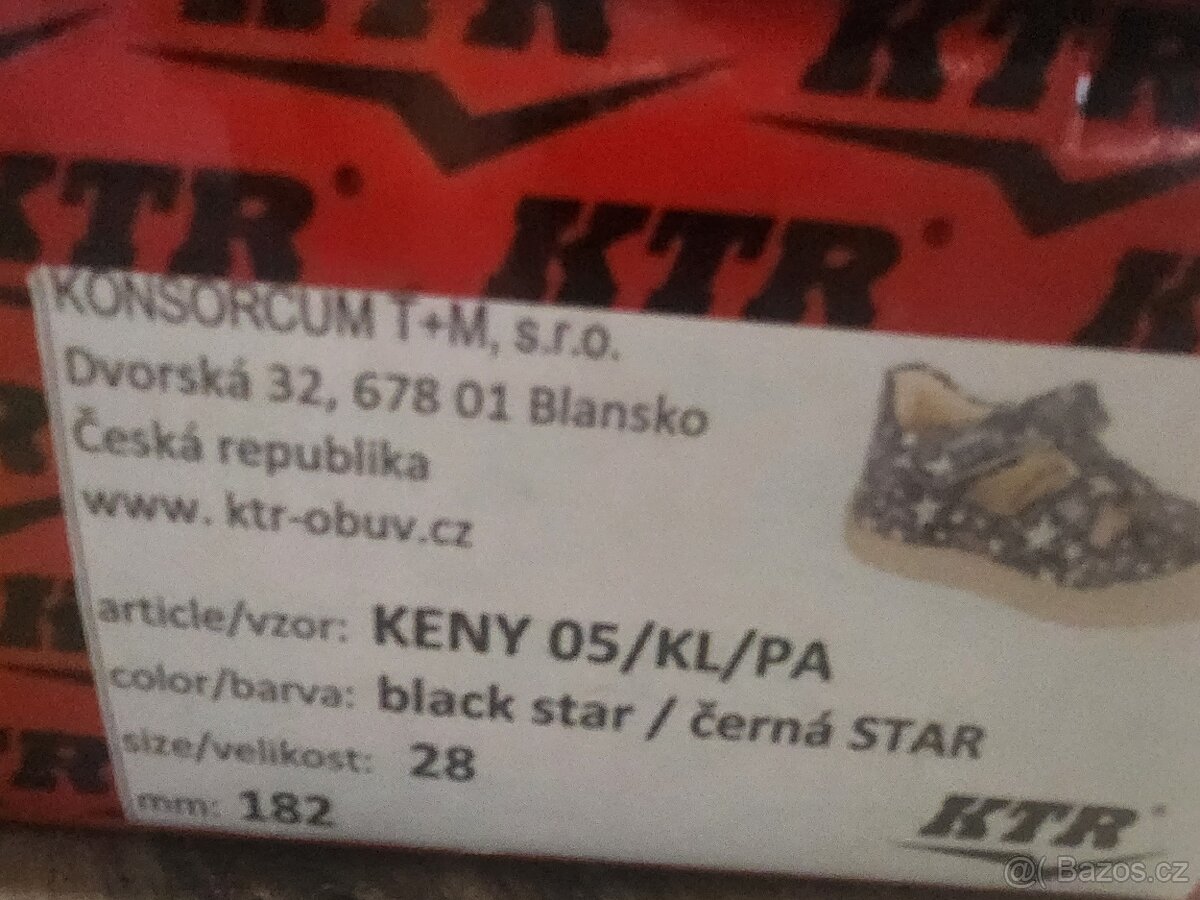 Dětské sandály KTR velikost 28 - 2