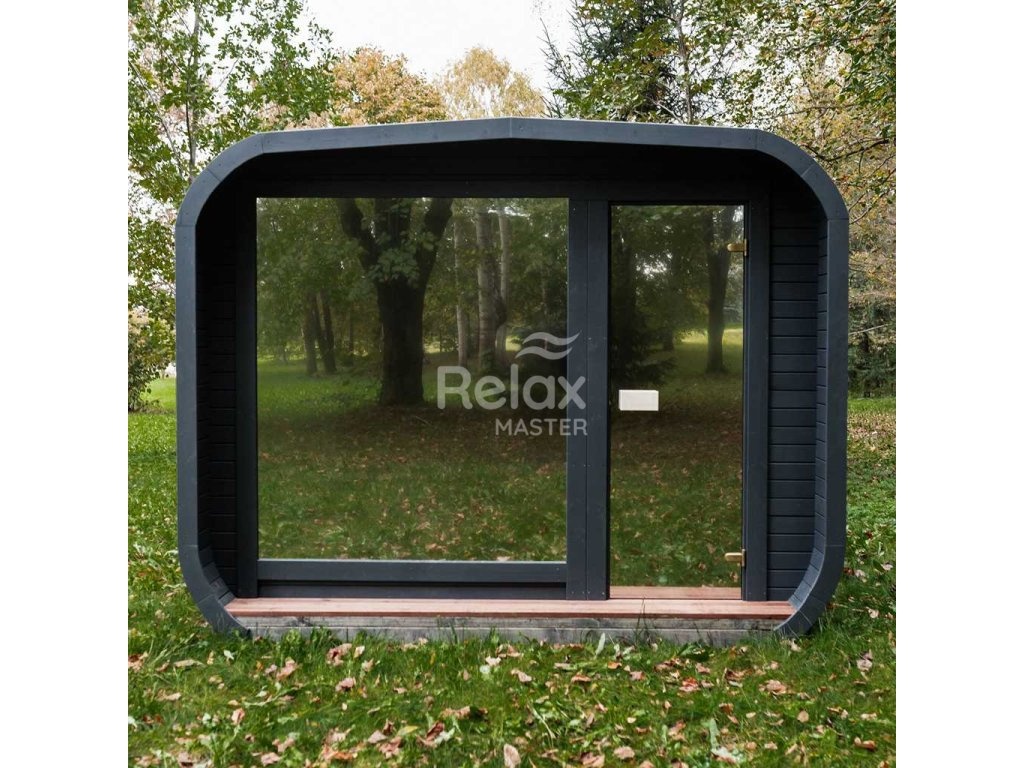 Finská sauna LUX MINI sauna o rozměrech 245×300 - 2