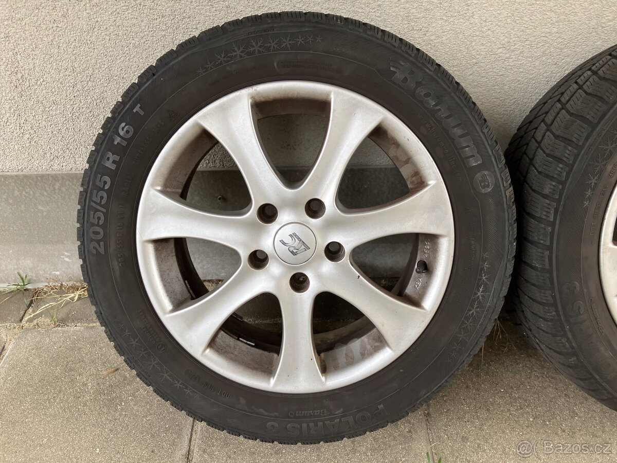 Sada alu kola 6,5Jx16, ET45, 5x114,3 + zimní pneu 205/55/R16 - 2