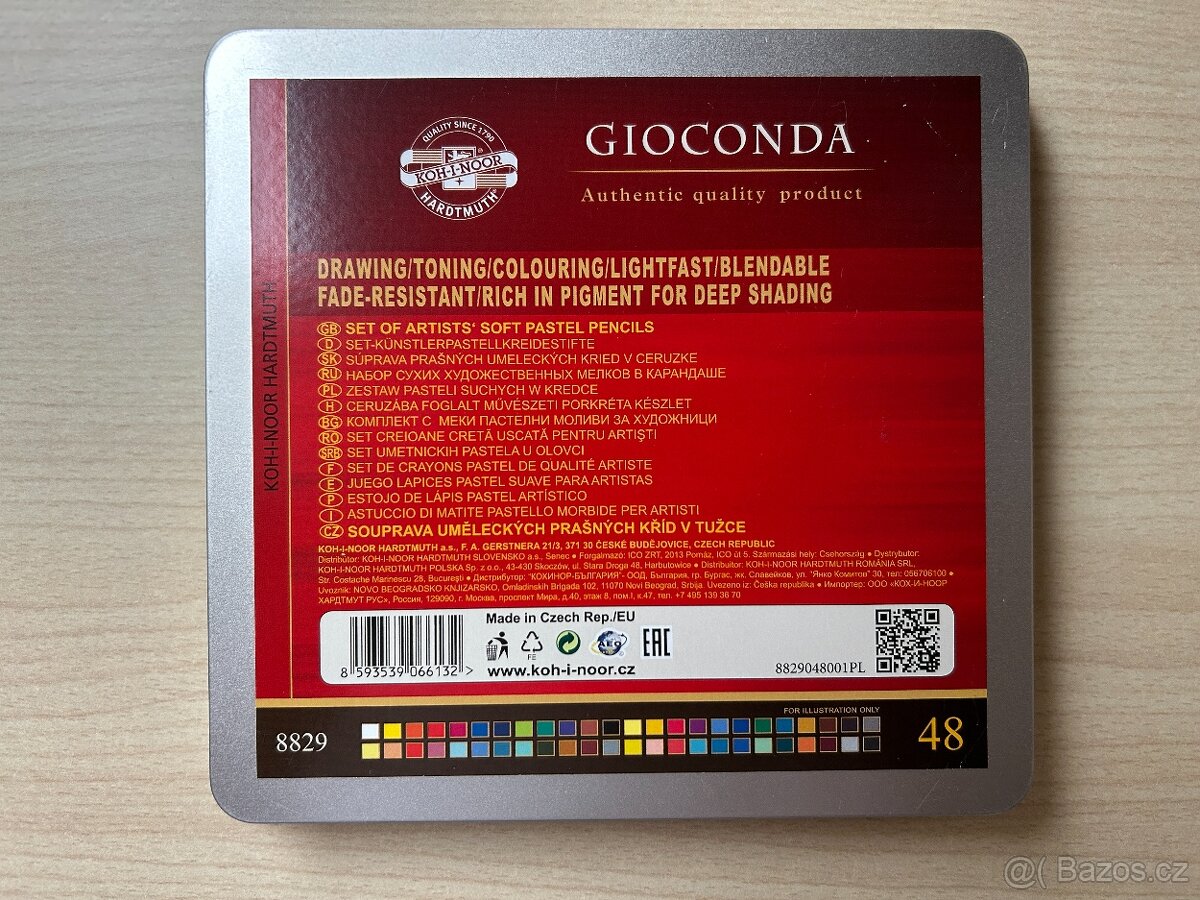 Pastely v tužce Koh-i-Noor Gioconda Soft Pastel Pencils 48ks - 2